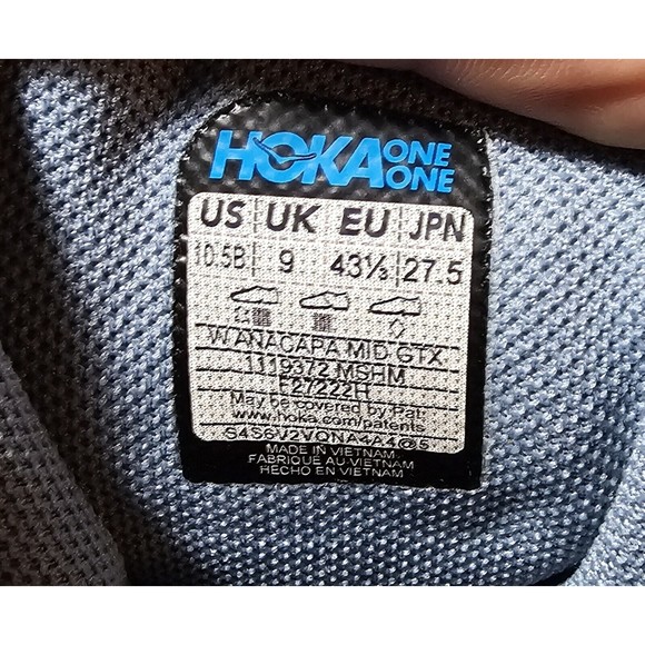 New Hoka One Womens Anacapa Mid GTX GoreTex Hiking Boot Shoes Size 9.5 B Blue - Picture 5 of 11